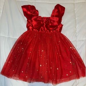 Target red toddler dress
